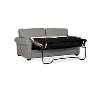 Orid 77" Full Roll Arm Leather Sleeper, Created for Macy's