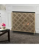 Single Panel Fireplace Screen