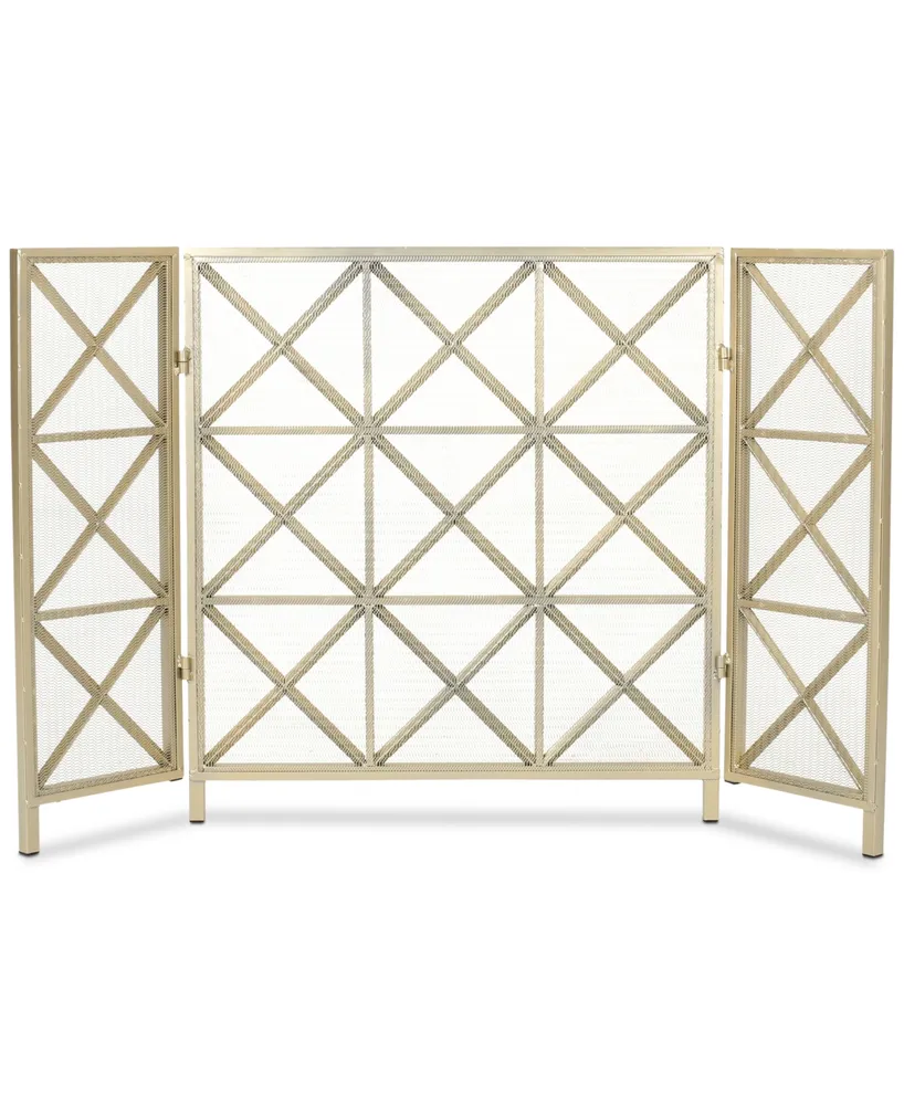 Three Panel Fireplace Screen