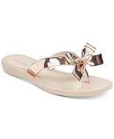 Guess Women's Tutu Eva Fashion Bow Detail Flip Flop Sandals