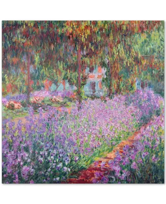 Claude Monet 'The Artist's Garden at Giverny' Canvas Wall Art, 24" x 24"