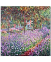 Claude Monet 'The Artist's Garden at Giverny' Canvas Wall Art, 24" x 24"
