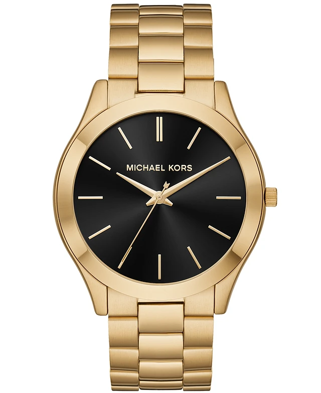 Michael Kors Unisex Slim Runway Ion-Plated Stainless Steel 