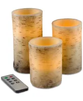 4-Pc. Flickering Flameless Led Candles & Remote Control Set