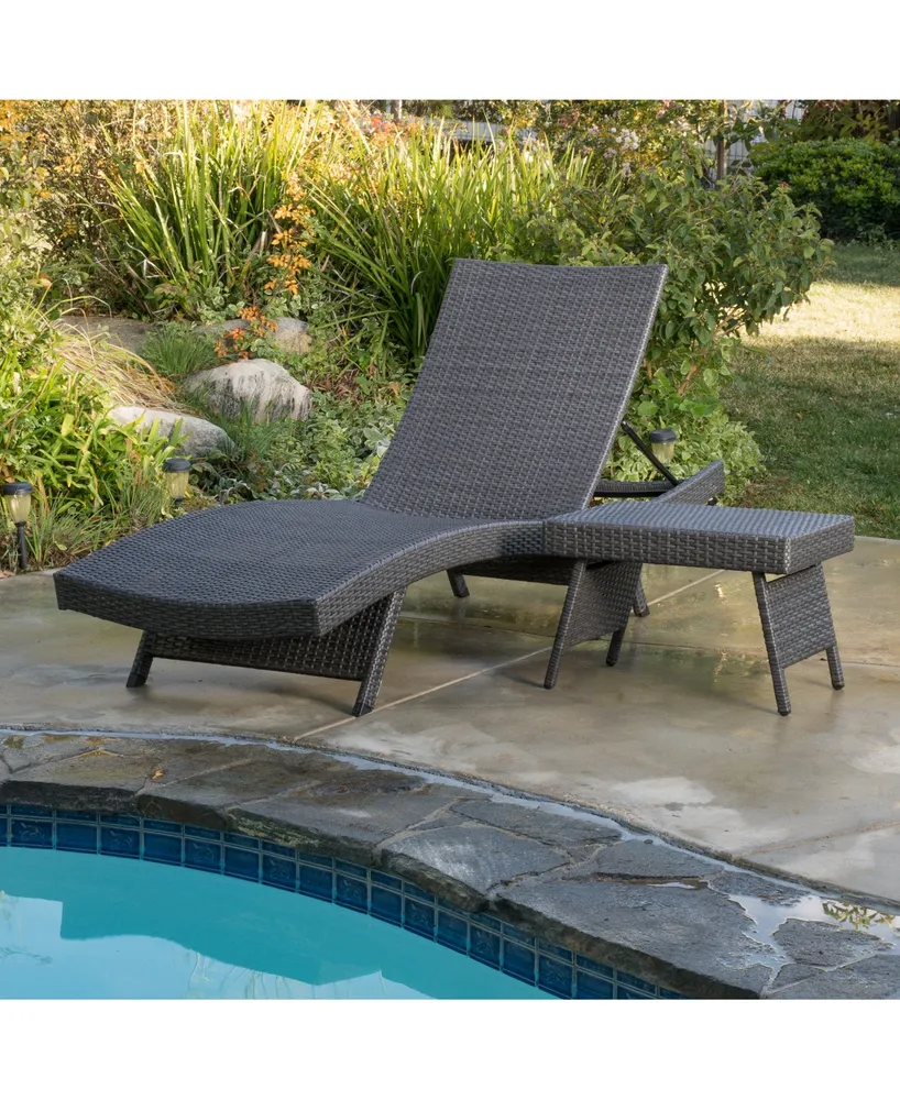 Madison Outdoor Chaise Lounge and Table Set