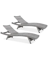 Trevor Outdoor Chaise Lounge (Set Of