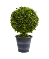 Nearly Natural 23" Boxwood Ball Artificial Topiary