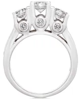 Diamond Ring (3 ct. t.w.) in 14k White Gold