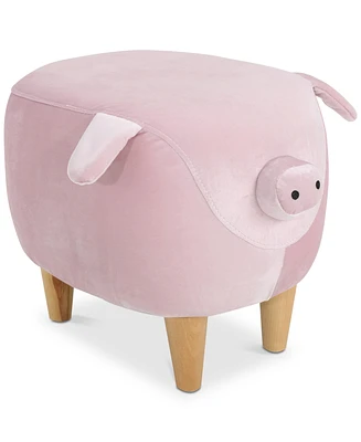 Ashley Velvet Pig Ottoman