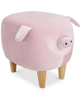 Ashley Velvet Pig Ottoman