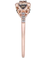 Chocolate by Petite Le Vian and White Diamond Ring (3/8 ct. t.w.) 14k Rose, Yellow or Gold