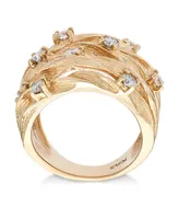 D'Oro by Effy Diamond Woven Ring (1 ct. t.w.) 14k Yellow Gold (Also available White Gold)