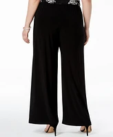 Alex Evenings Plus Wide-Leg Pants