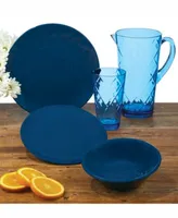 Certified International Cobalt Blue Melamine Dinnerware