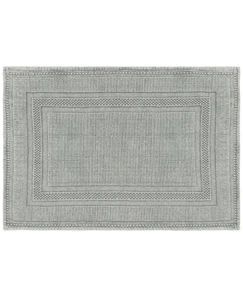 Jean Pierre Cotton Stonewash Racetrack 17x24 Bath Rug