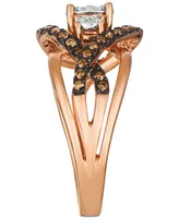 Le Vian Chocolatier Diamond Ring (3/8 ct. t.w.) 14k Rose Gold (Also Available Two-Tone White & Yellow or Gold