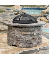 Garrin Round Wood Fire Pit