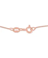 Diamond Overlap Heart 18" Pendant Necklace (1/10 ct. t.w.) in 14k Rose Gold-Plated Sterling Silver - Rose Gold