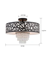 Livex Allendale 4-Light Semi Flush