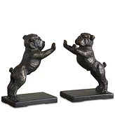 Uttermost Bulldogs Set of 2 Cast Iron Bookends