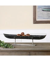 Uttermost River Boat Sculpture