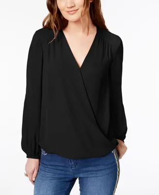 I.n.c. International Concepts Women's Surplice Top, Created for Macy's