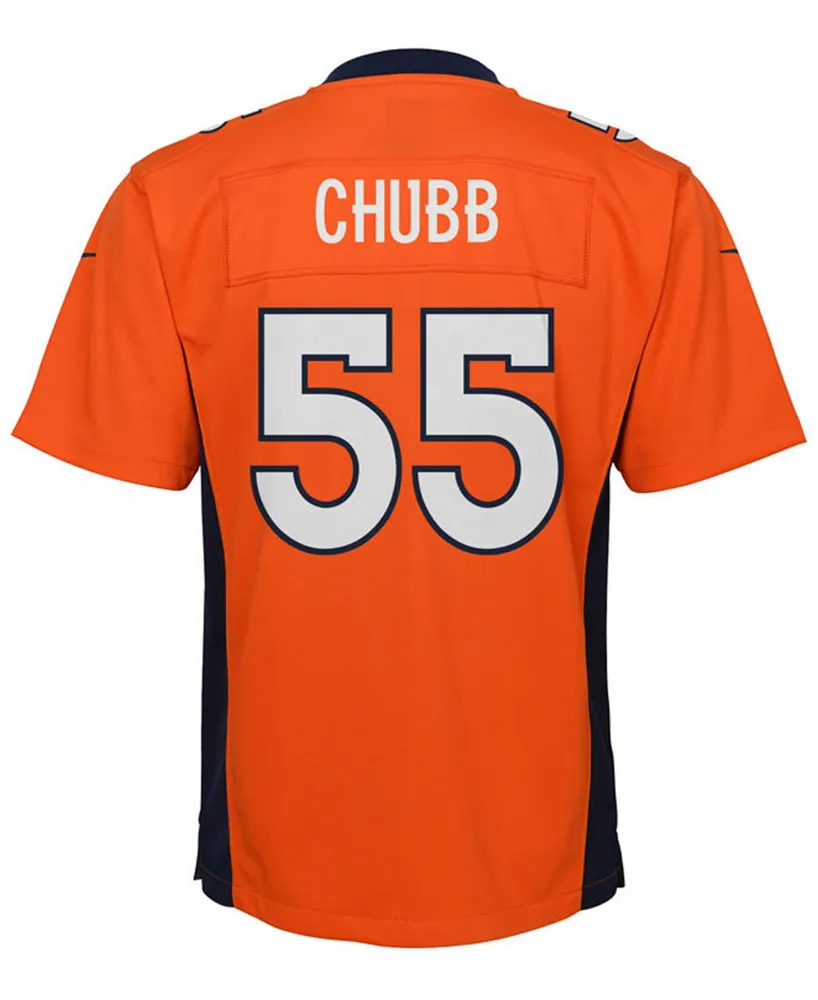 Denver Broncos Bradley Chubb Jersey # 55 Navy Blue Orange