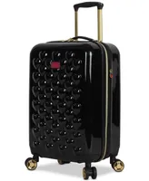 Betsey Johnson Heart To Heart 20" Hardside Carry-On Spinner