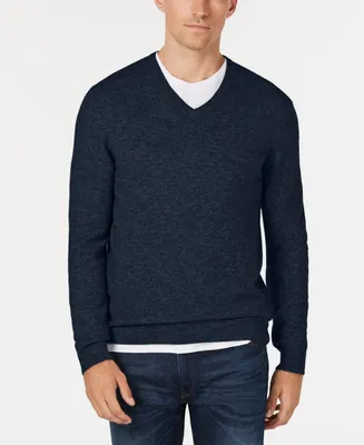 Club Room Men's V-Neck Cashmere Sweater, Created for Macy's