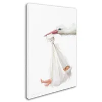 The Macneil Studio Stork Baby Canvas Art Collection