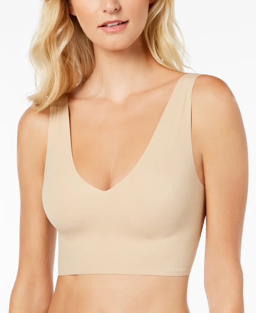Calvin Klein Modern Cotton Lightly Lined Triangle Bralette - QF5650 (Nymphs  Thigh, XL) at  Women's Clothing store