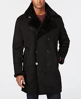 Guess Men's Faux-Shearling Overcoat