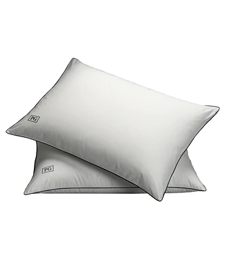 Pillow Guy White Goose Down Firm Density Pillow with 100% Certified Rds Down, and Removable Pillow Protector, Set of 2 - King