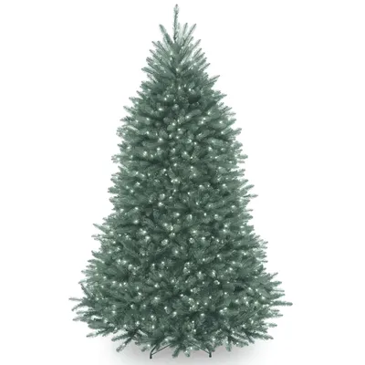 National Tree 6.5' Dunhill Fir Hinged Tree with Clear Lights