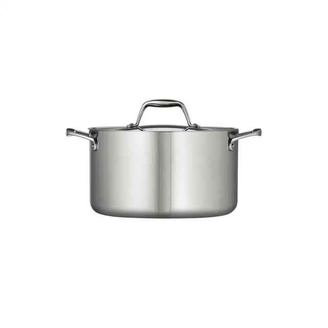 Tramontina Gourmet Tri-Ply Clad 4 Quart Covered Sauce Pan - Stainless