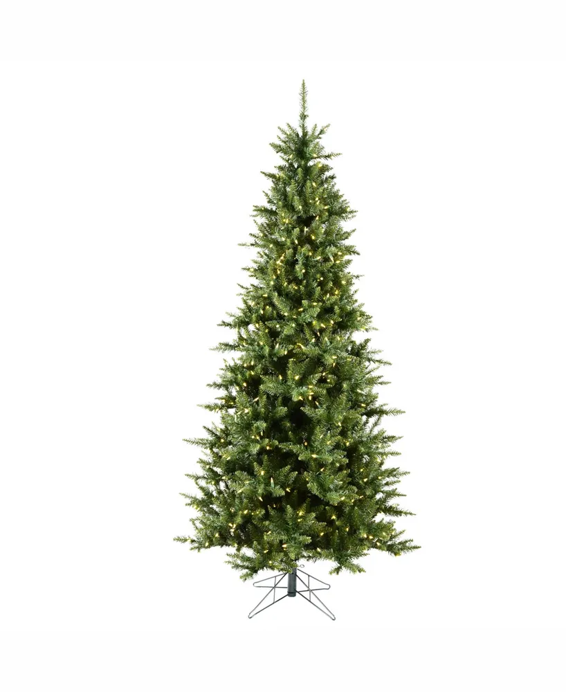 Vickerman 8.5' Camdon Fir Slim Artificial Christmas Tree with 800 Warm White Led Lights