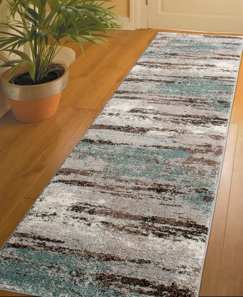 Km Home Leisure Cove 2'3" x 7'7" Runner Area Rug