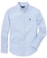 Polo Ralph Lauren Big Boys Plaid Cotton Poplin Shirt