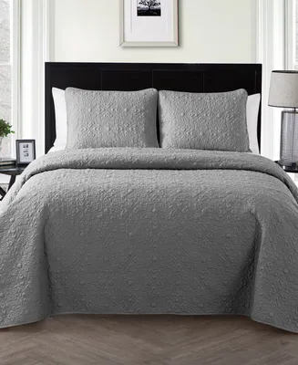 Vcny Home Caroline Embossed 2-Piece Twin Quilt Set