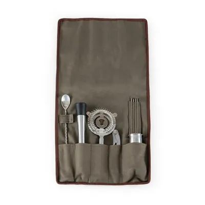 Legacy by Picnic Time 10-Piece Bar Tool Roll Up Kit