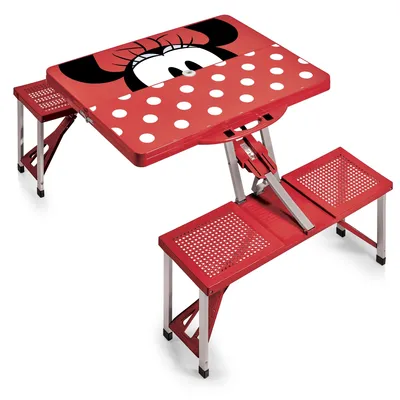 Disney's Minnie Mouse Picnic Table Portable Folding Table with Seats