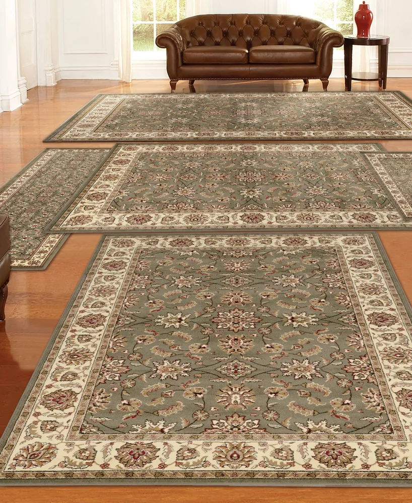 Km Home Tuscany Meshed 5-Pc. Sage Rug Set