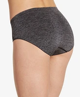 Jockey Smooth and Shine Seamfree Heathered Hipster Underwear 2187, available extended sizes