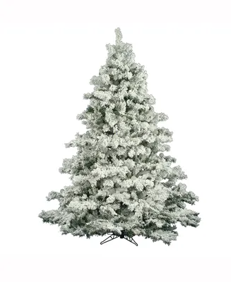 Vickerman 6.5' Flocked Alaskan Pine Artificial Christmas Tree Unlit