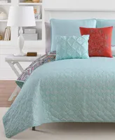 Vcny Home Yara Reversible 3-Pc. Full/Queen Quilt Set