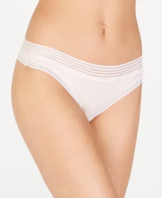 Calvin Klein Striped-Waist Thong Underwear QD3670