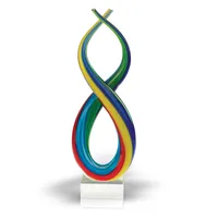 Badash Crystal Spectrum Rainbow Note Sculpture