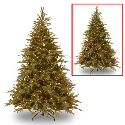 National Tree 9' "Feel Real" Frasier Grande Hinged Tree with 1500 Dual Led Lights