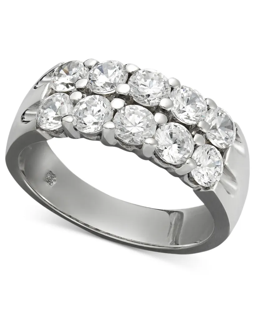 Diamond Double Row Band (1-1/2 ct. t.w.) in 14k White Gold