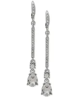 Givenchy Crystal Linear Drop Earrings